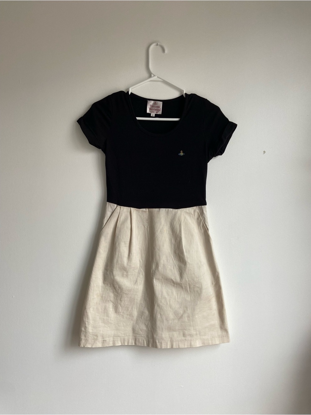 Vivienne Westwood Black Two-Tone Babydoll Dress